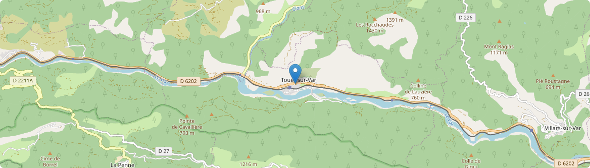 Touët-sur-Var - Carte