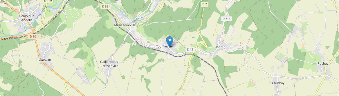 Touffreville - Carte