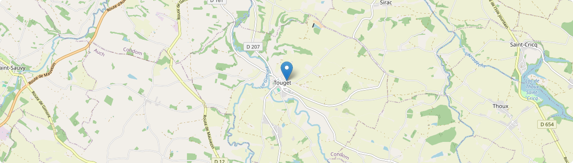 Touget - Carte
