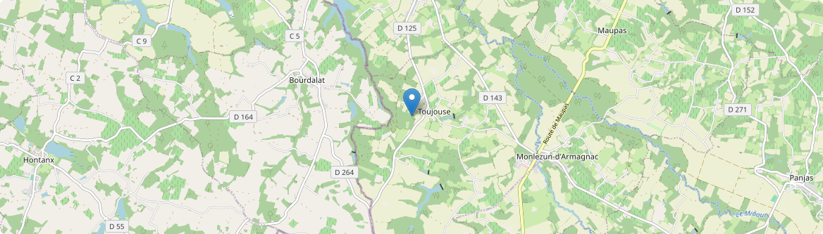 Toujouse - Carte