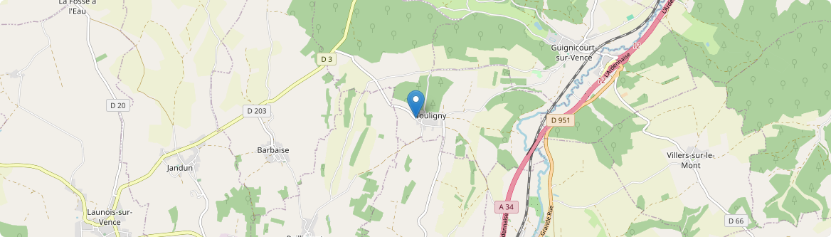Touligny - Carte