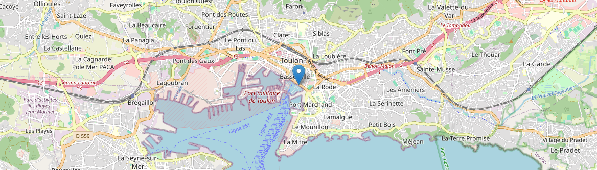 Toulon - Carte