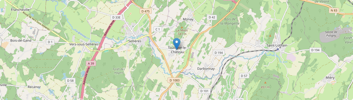 Toulouse-le-Château - Carte
