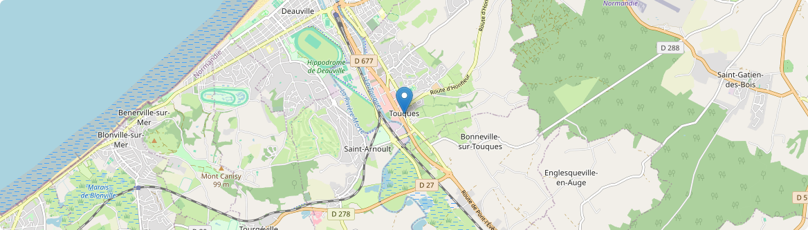 Touques - Carte