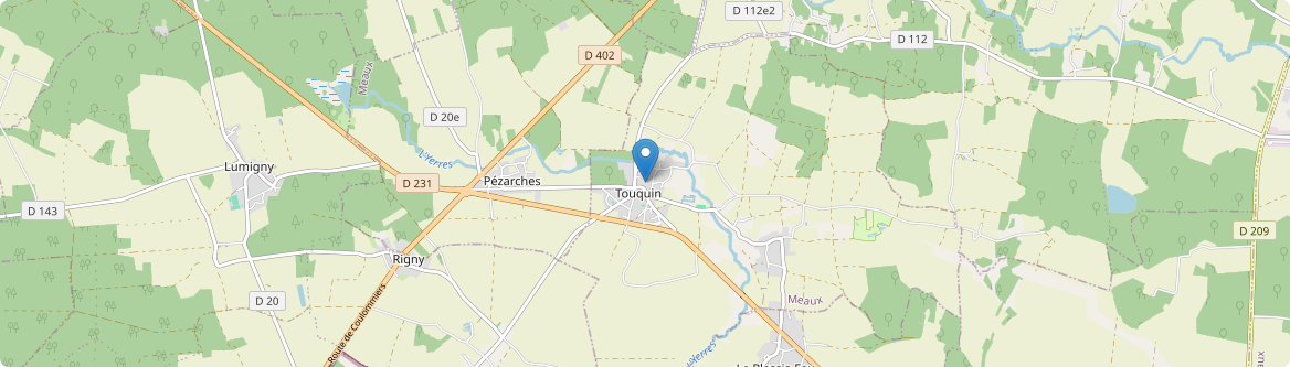 Touquin - Carte