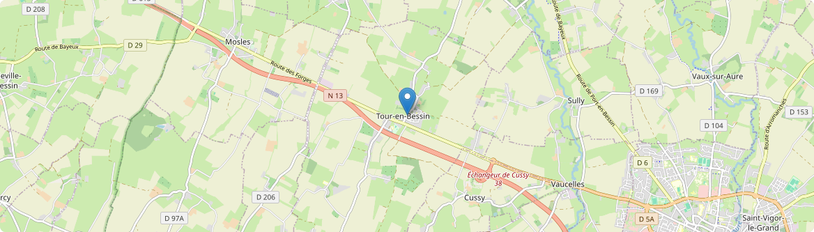 Tour-en-Bessin - Carte