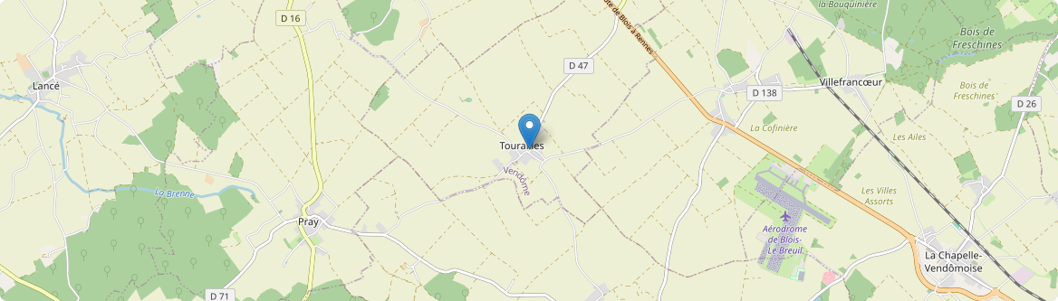 Tourailles - Carte