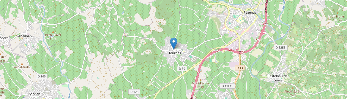 Tourbes - Carte