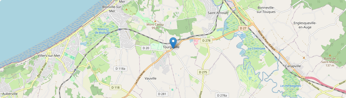 Tourgéville - Carte