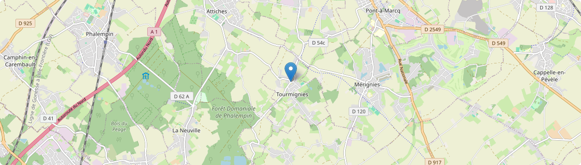 Tourmignies - Carte