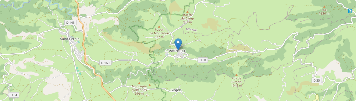 Tournemire - Carte