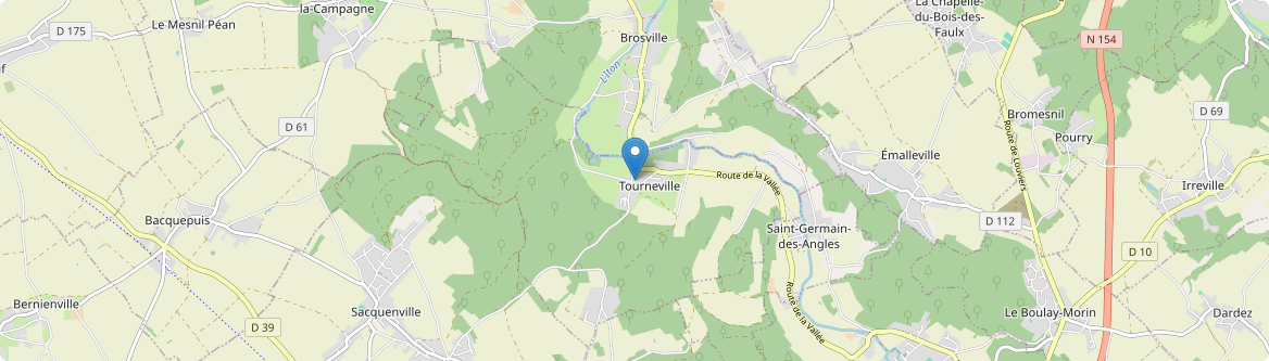 Tourneville - Carte