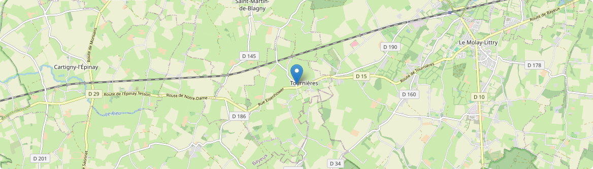 Tournières - Carte