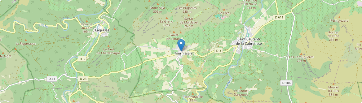 Tournissan - Carte