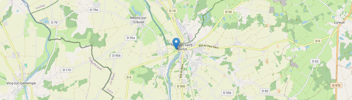 Tournon-Saint-Martin - Carte