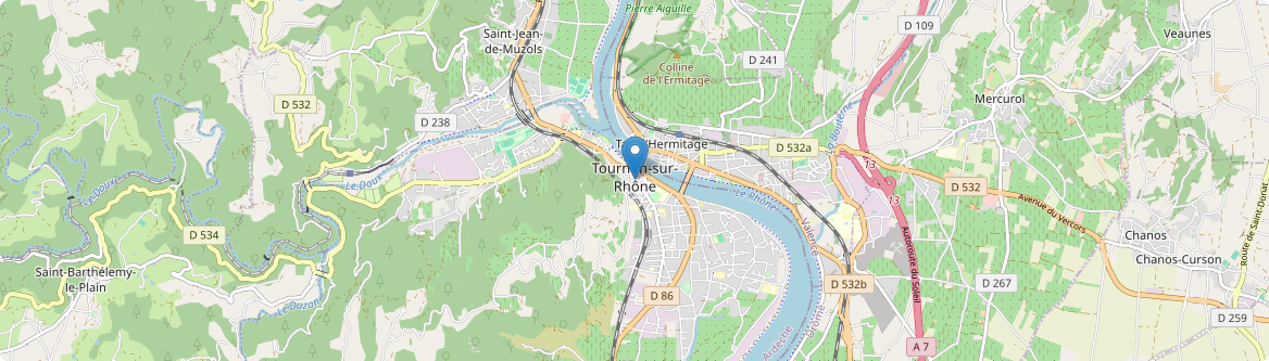 Tournon-sur-Rhône - Carte
