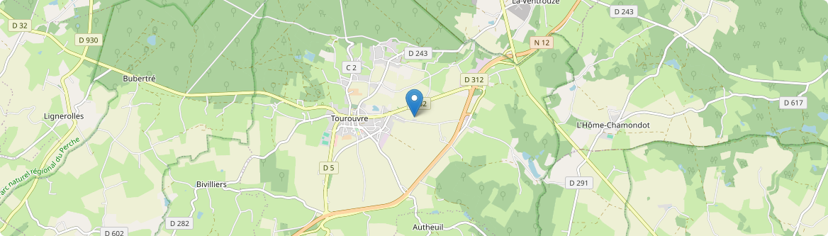Tourouvre au Perche - Carte