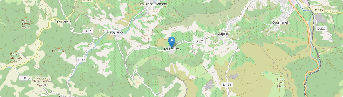 Tourreilles - Carte