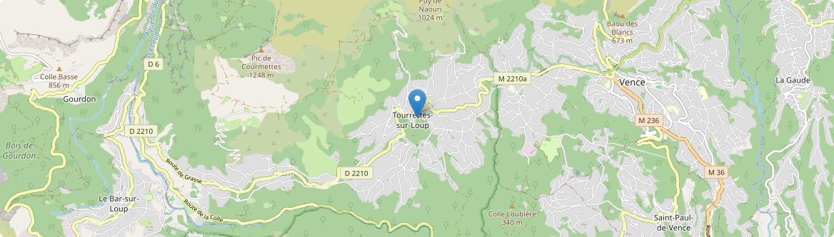 Tourrettes-sur-Loup - Carte