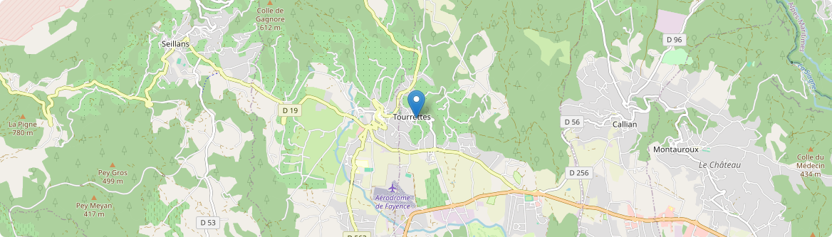 Tourrettes - Carte