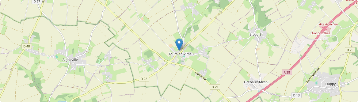 Tours-en-Vimeu - Carte