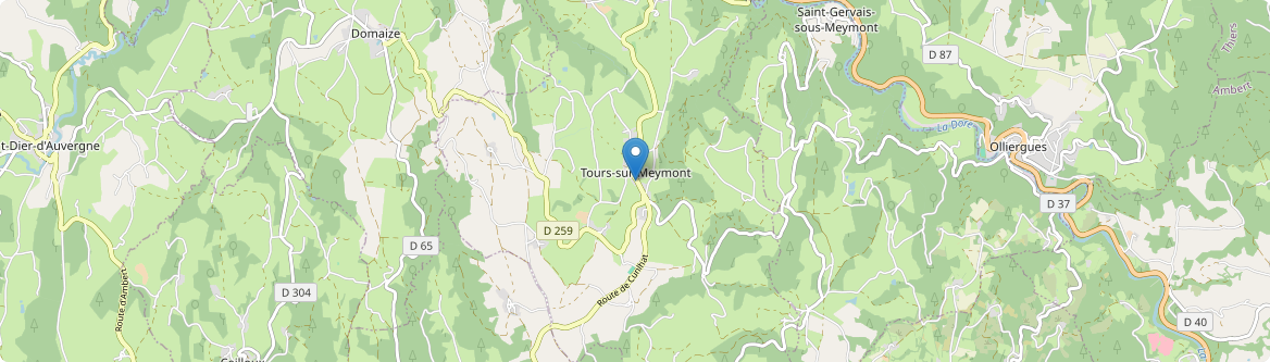 Tours-sur-Meymont - Carte