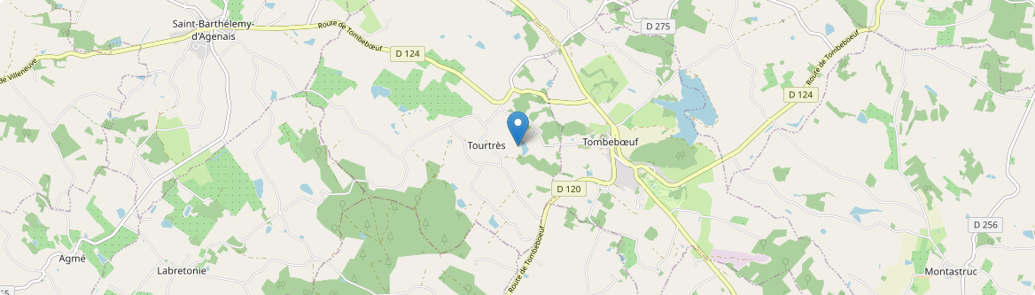 Tourtrès - Carte