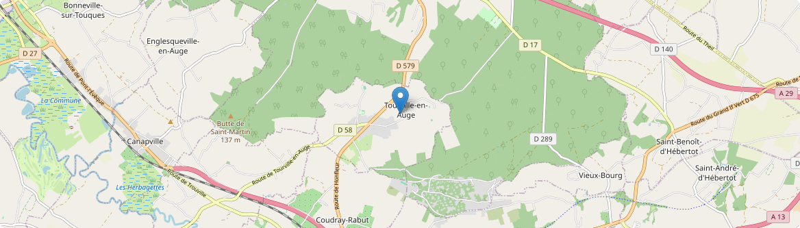 Tourville-en-Auge - Carte