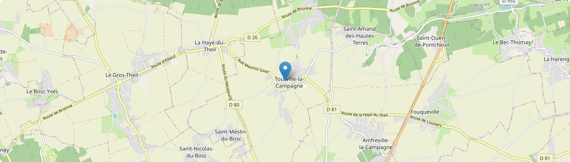 Tourville-la-Campagne - Carte