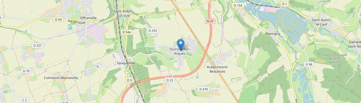 Tourville-sur-Arques - Carte