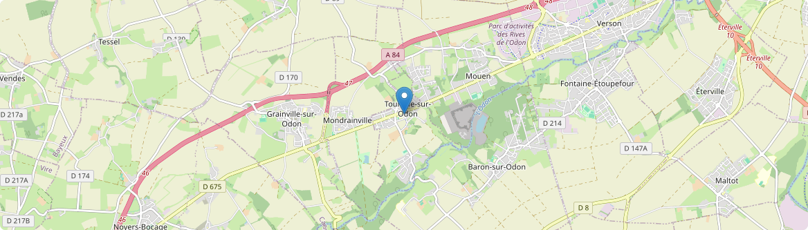 Tourville-sur-Odon - Carte