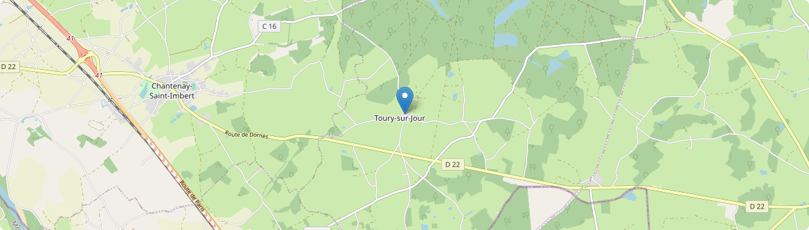 Toury-sur-Jour - Carte