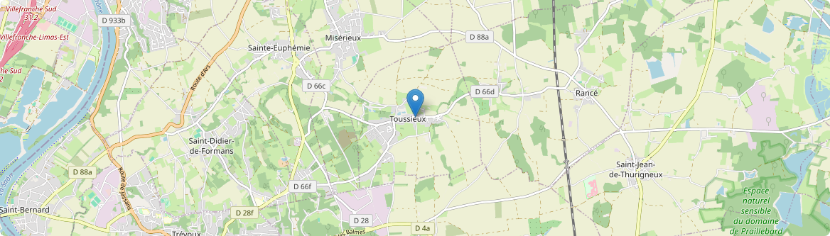 Toussieux - Carte