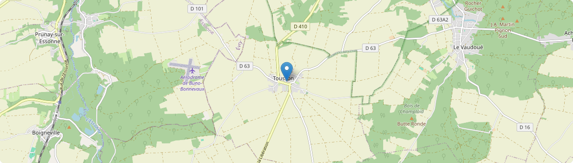 Tousson - Carte