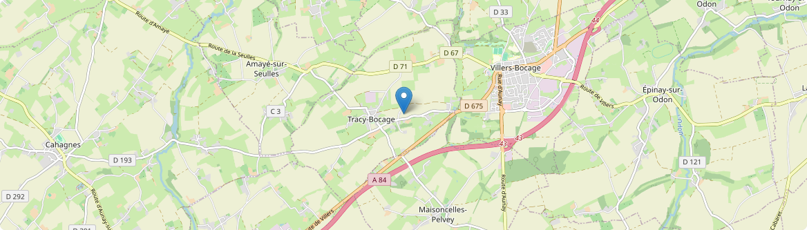 Tracy-Bocage - Carte