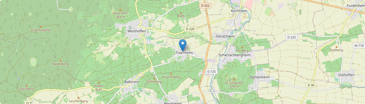 Traenheim - Carte