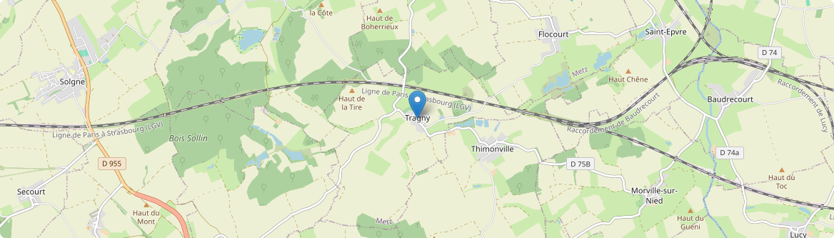 Tragny - Carte