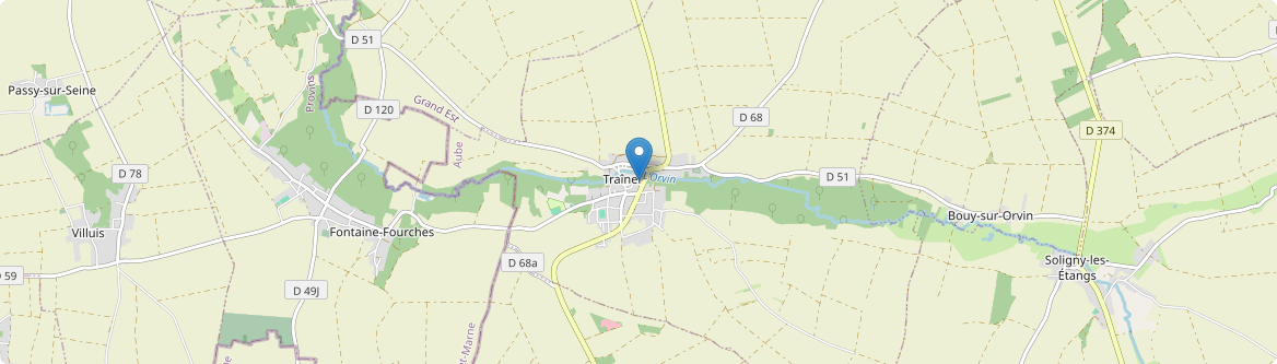 Traînel - Carte