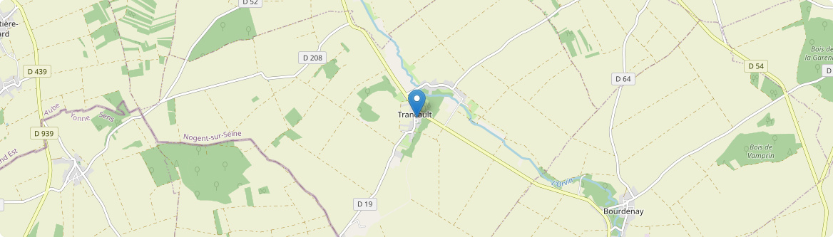 Trancault - Carte
