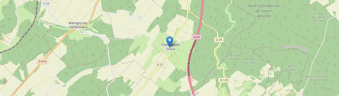 Tranqueville-Graux - Carte