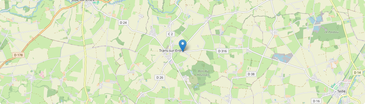 Trans-sur-Erdre - Carte