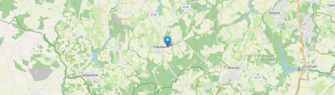 Trébédan - Carte