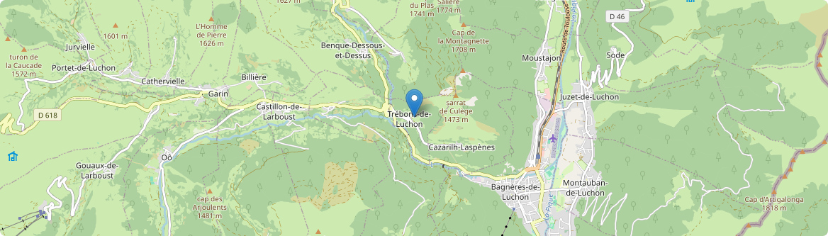 Trébons-de-Luchon - Carte