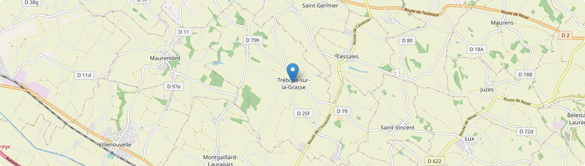 Trébons-sur-la-Grasse - Carte