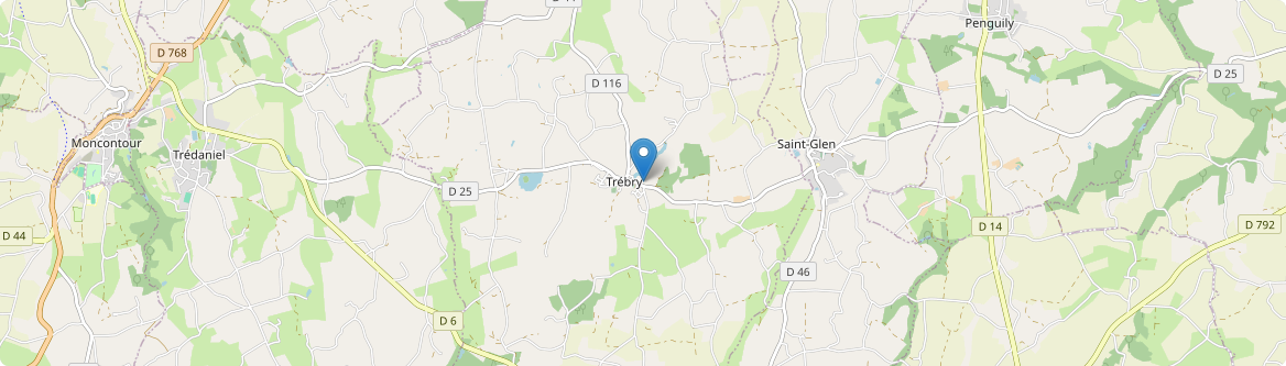 Trébry - Carte
