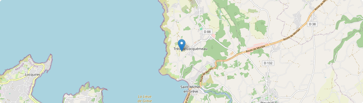 Trédrez-Locquémeau - Carte