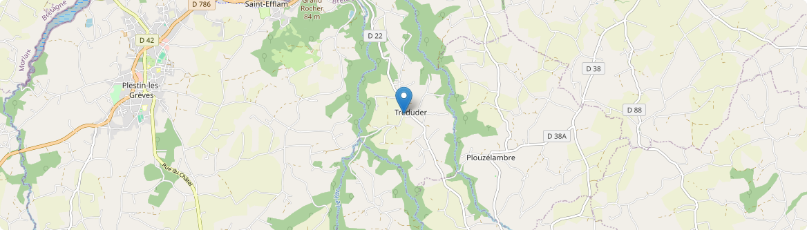 Tréduder - Carte