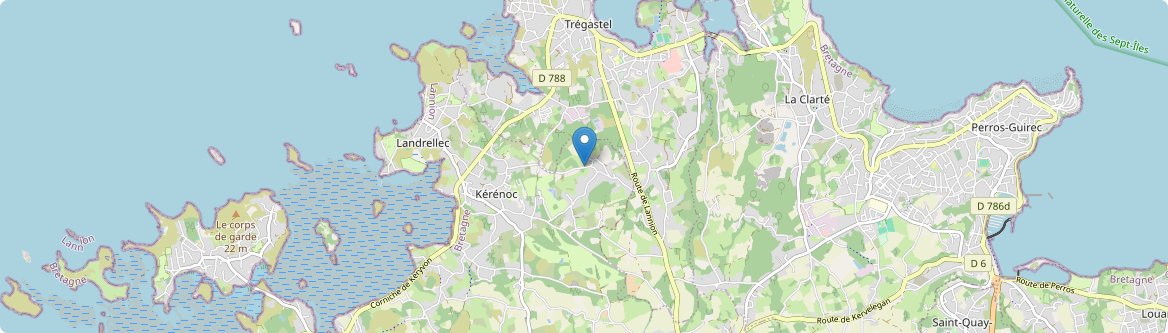 Trégastel - Carte