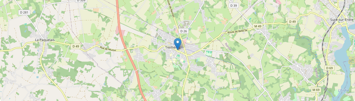 Treillières - Carte