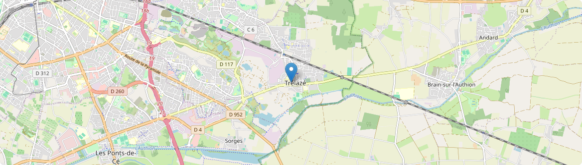 Trélazé - Carte